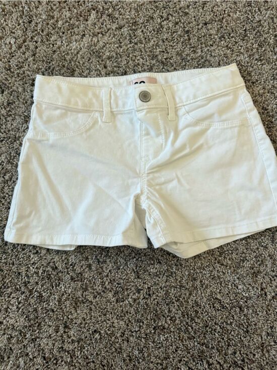 SO Other - SO White Cotton Blend Girls' Casual Shorts
